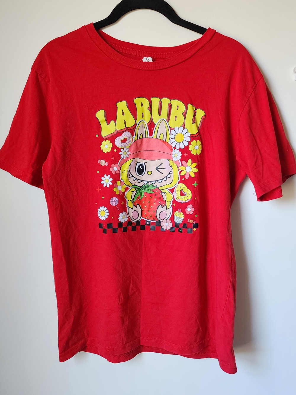 Alstyle Red Kids Graphic Tee with Yellow Accents